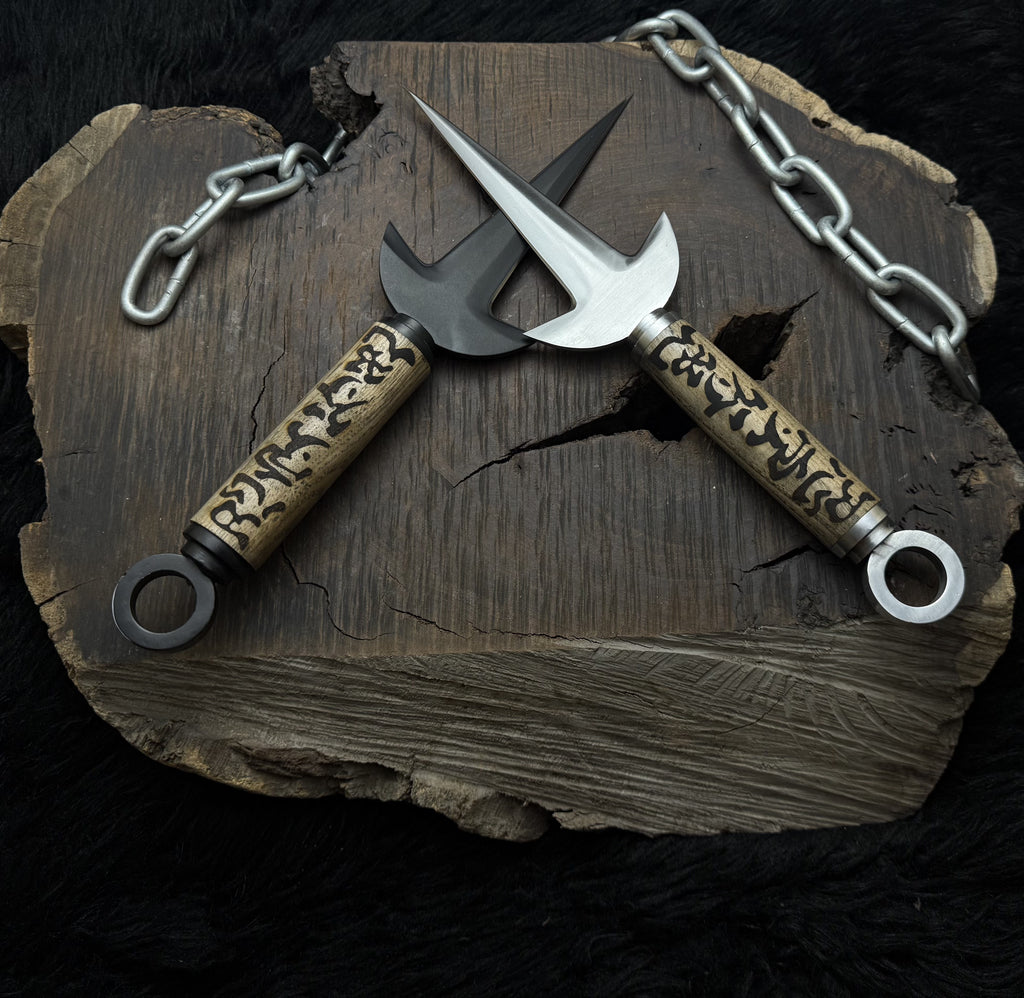 Naruto Shippuden: Handmade Custom Minato Kunai with Leather Sheath | Minato 4th Hokage | Yellow Flash Kunai