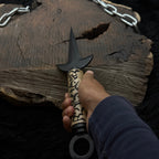 Naruto Shippuden: Handmade Custom Minato Kunai with Leather Sheath | Minato 4th Hokage | Yellow Flash Kunai