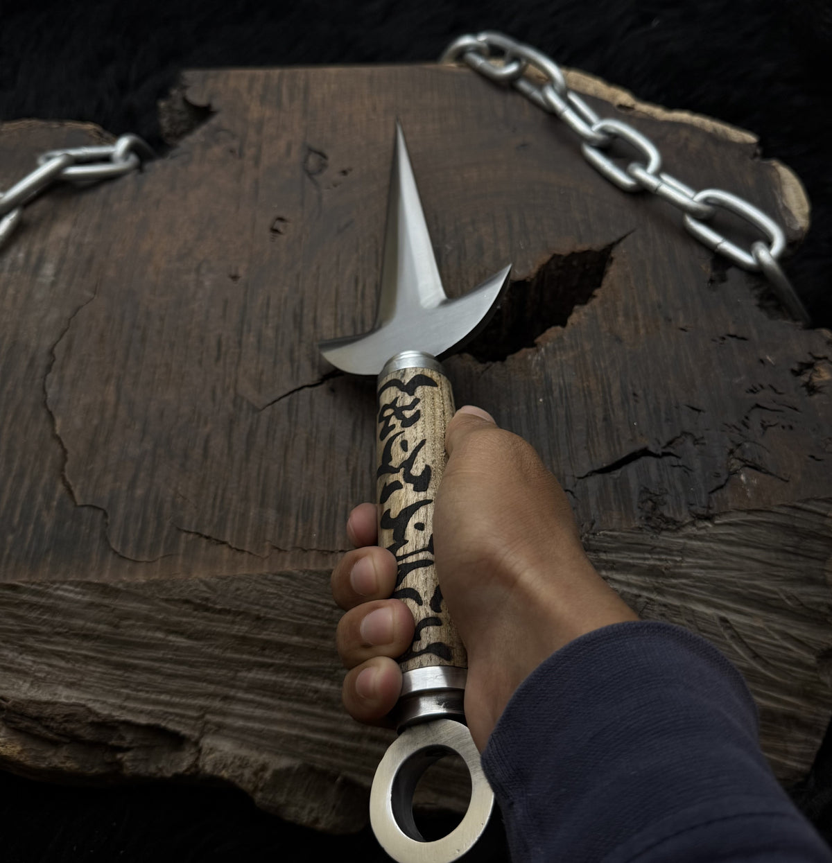 Naruto Shippuden: Handmade Custom Minato Kunai with Leather Sheath | Minato 4th Hokage | Yellow Flash Kunai