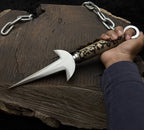 Naruto Shippuden: Handmade Custom Minato Kunai with Leather Sheath | Minato 4th Hokage | Yellow Flash Kunai