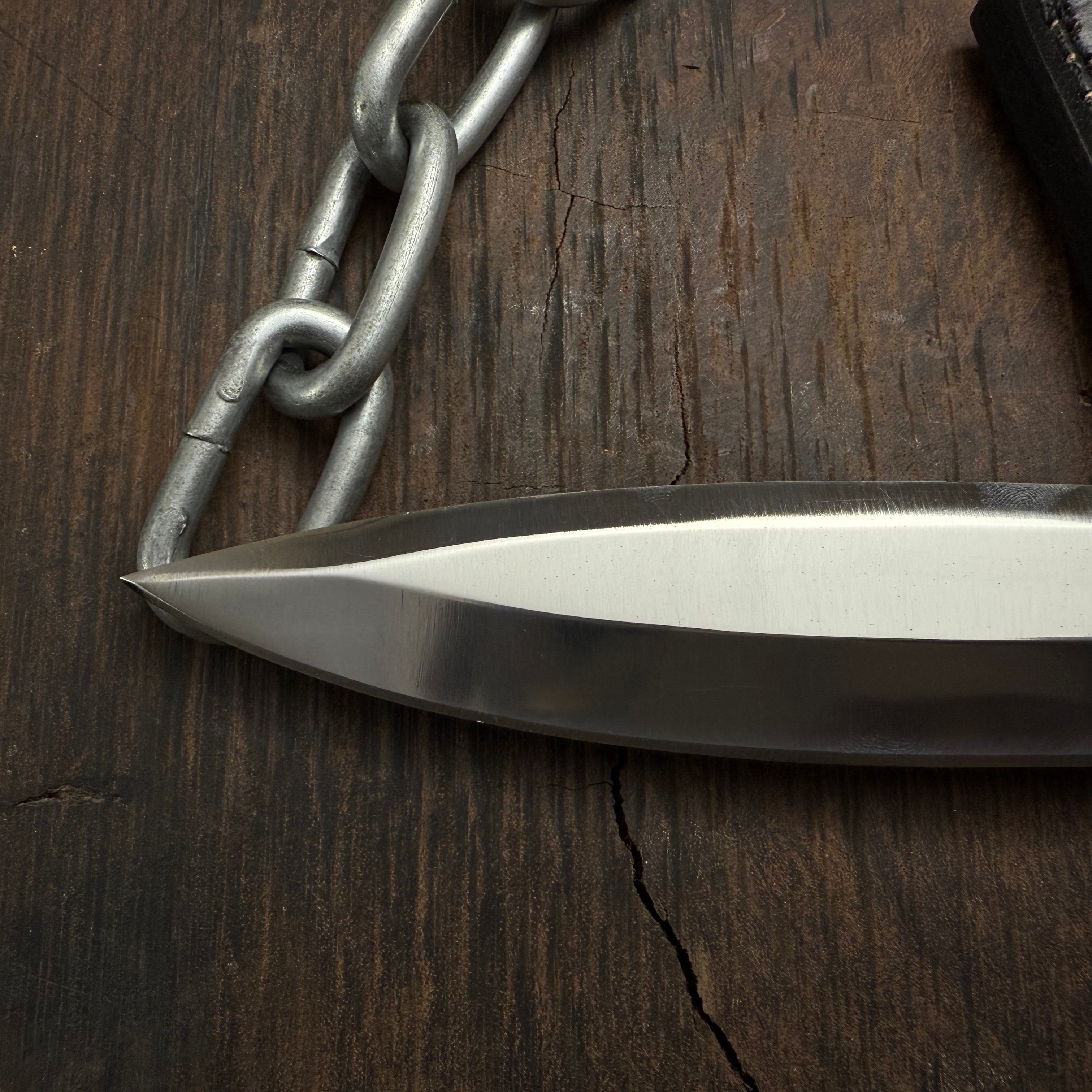 Resident evil 4 Remake Jack Krauser Knife Replica(New Shape): D2 Steel Full Tang with Leather Sheath