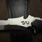 Resident evil 4 Remake Jack Krauser Knife Replica(New Shape): D2 Steel Full Tang with Leather Sheath