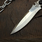Resident evil 4 Remake Jack Krauser Knife Replica(New Shape): D2 Steel Full Tang with Leather Sheath
