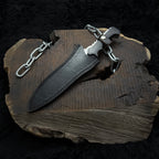 Resident evil 4 Remake Jack Krauser Knife Replica(New Shape): D2 Steel Full Tang with Leather Sheath