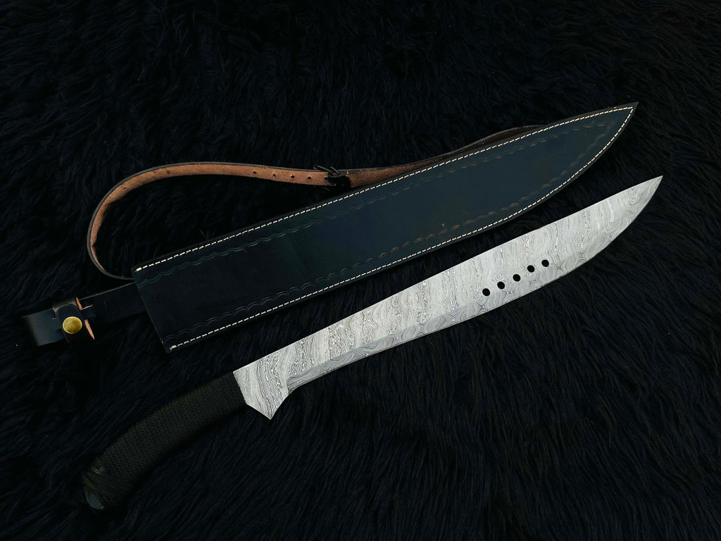 Custom Handmade Book of Eli Replica Machete with Leather Sheath