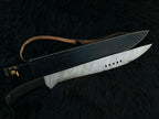 Custom Handmade Book of Eli Replica Machete with Leather Sheath