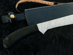 Custom Handmade Book of Eli Replica Machete with Leather Sheath