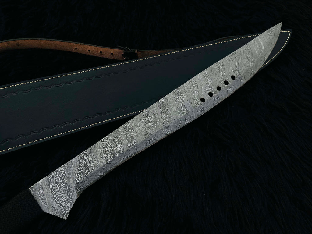 Custom Handmade Book of Eli Replica Machete with Leather Sheath