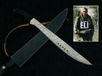 Custom Handmade Book of Eli Replica Machete with Leather Sheath