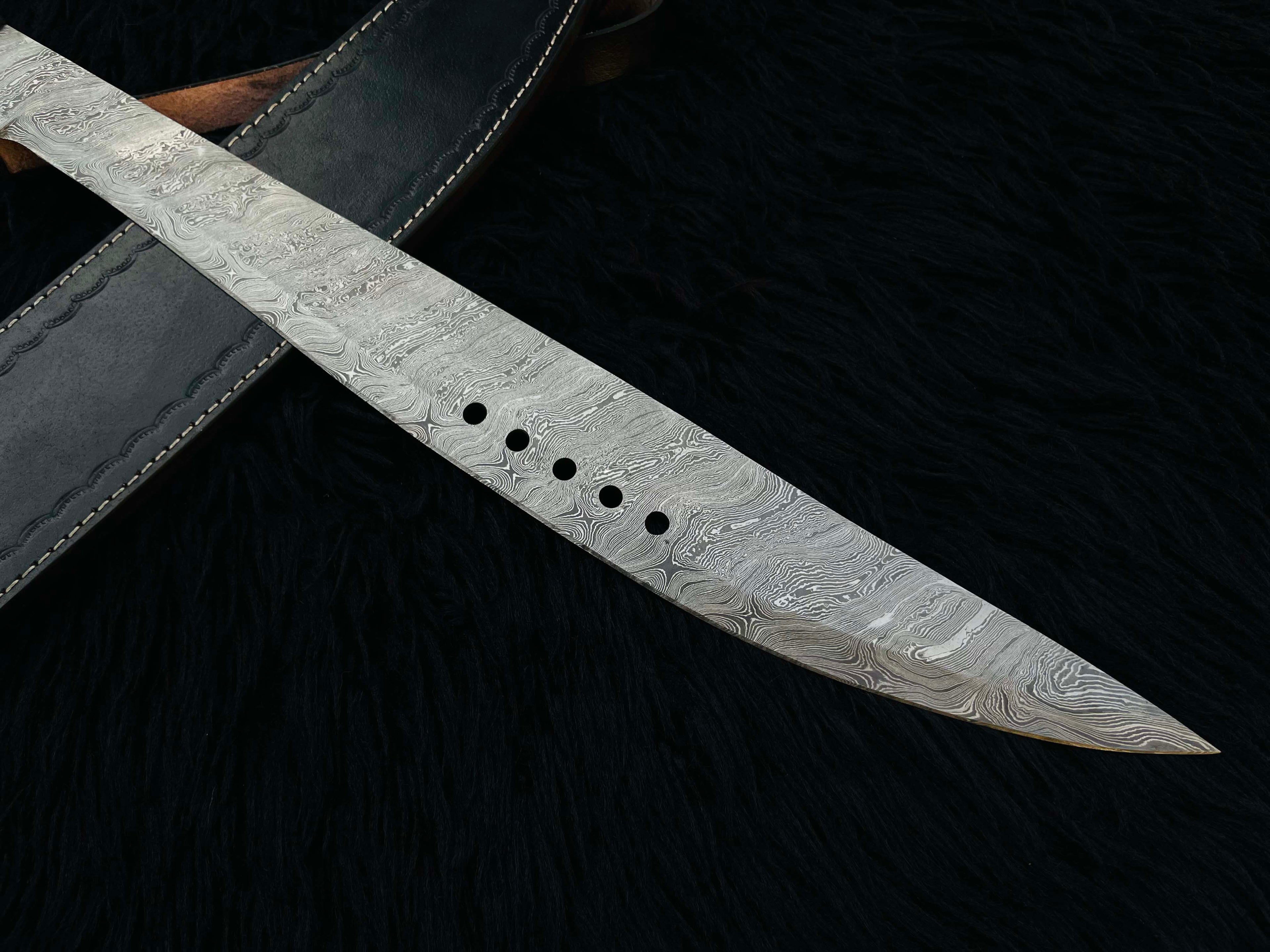 Custom Handmade Book of Eli Replica Machete with Leather Sheath