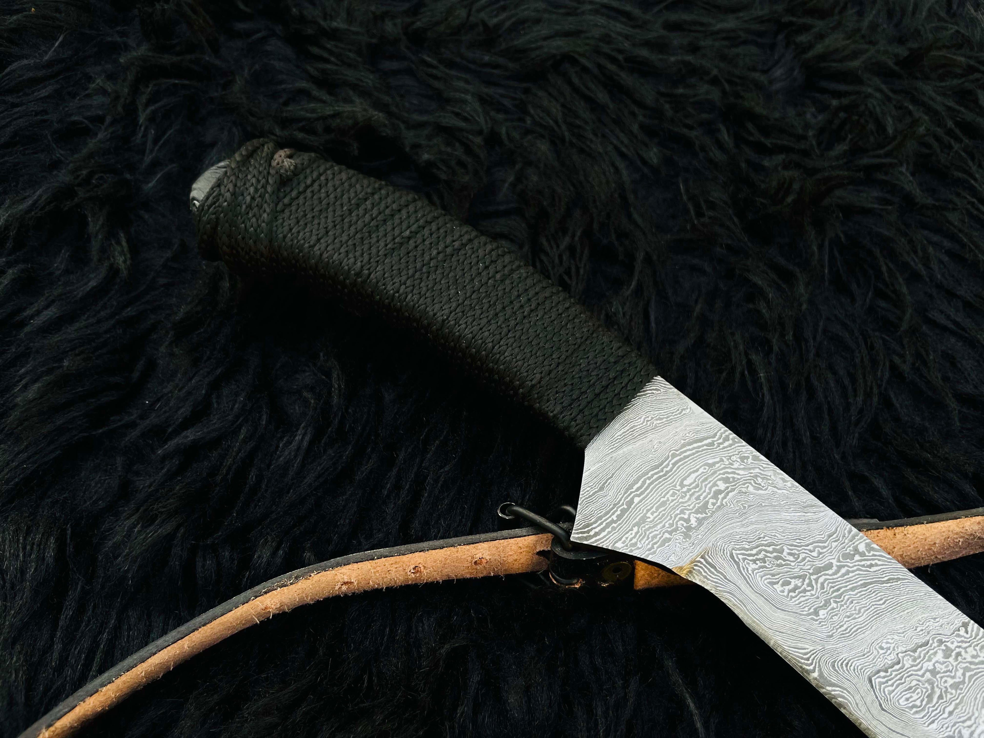 Custom Handmade Book of Eli Replica Machete with Leather Sheath