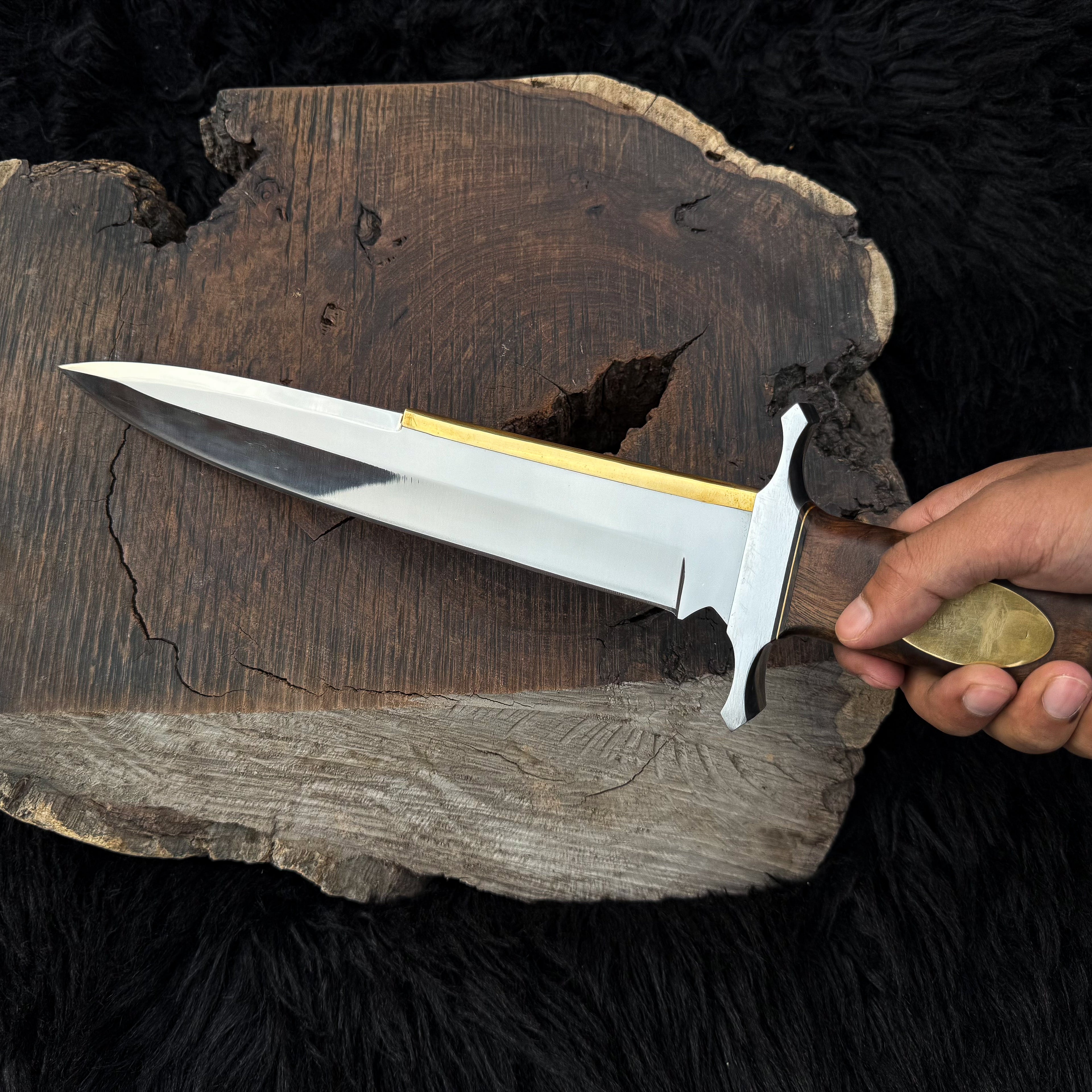 Premium Handmade The Expendables Toothpick Replica Knife (High Polish Blade)