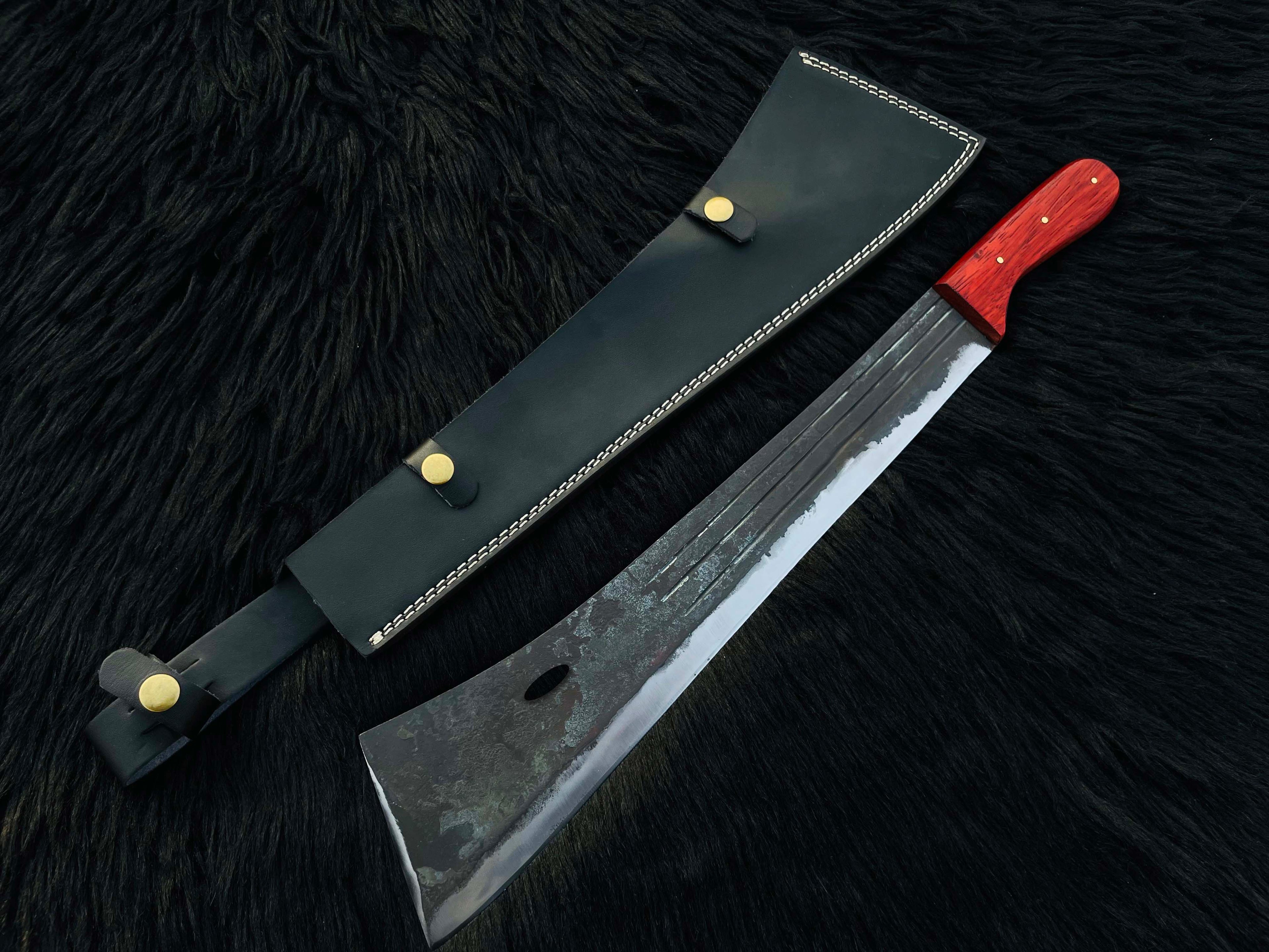 Handmade Exclusive PUBG Replica Machete with Leather Sheath