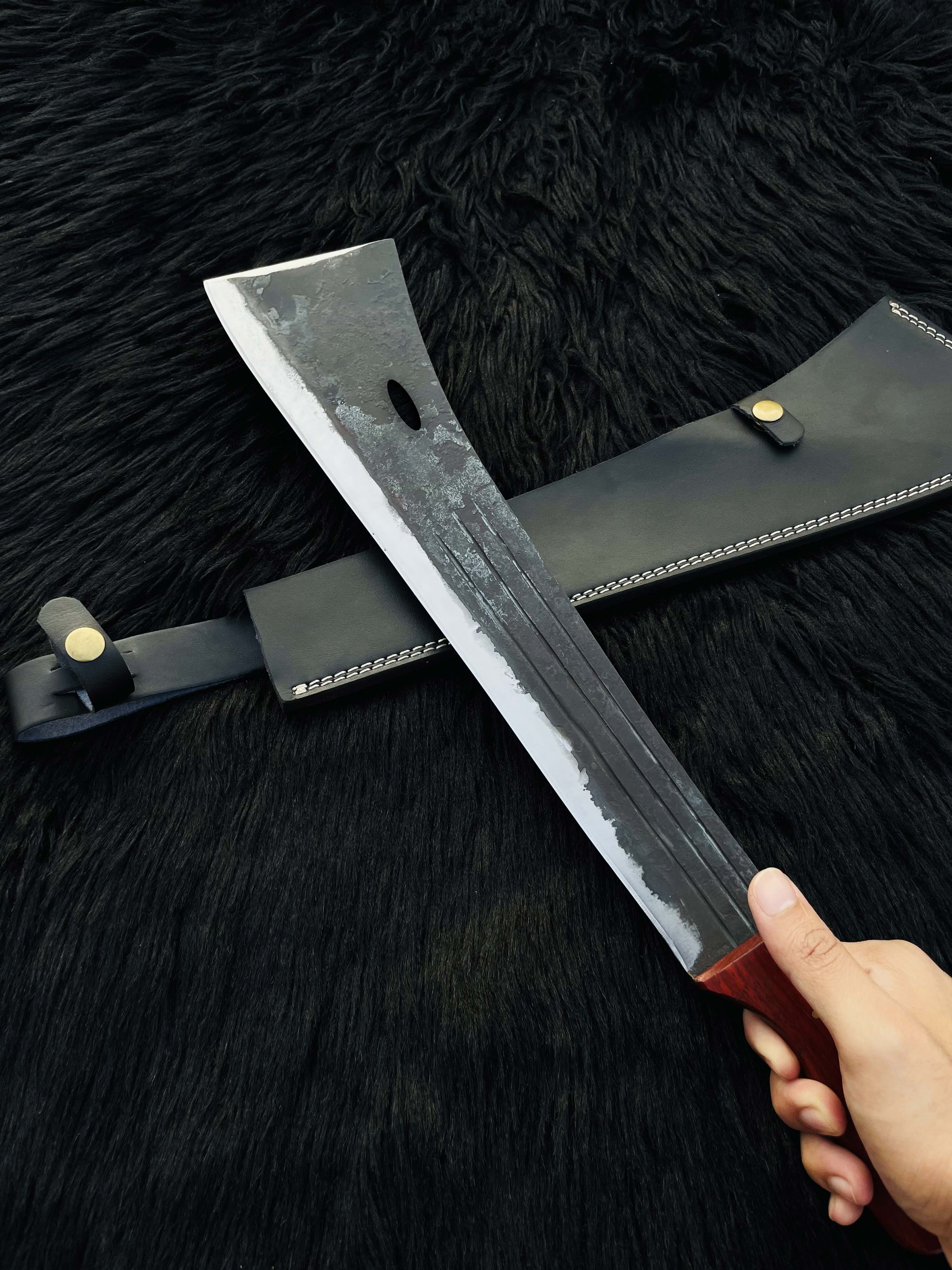 Handmade Exclusive PUBG Replica Machete with Leather Sheath