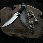 Custom Handmade Ninja Assassin Chained Knife With Leather Sheath