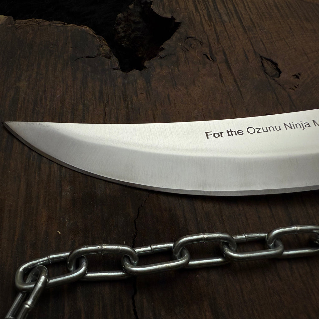 Custom Handmade Ninja Assassin Chained Knife With Leather Sheath