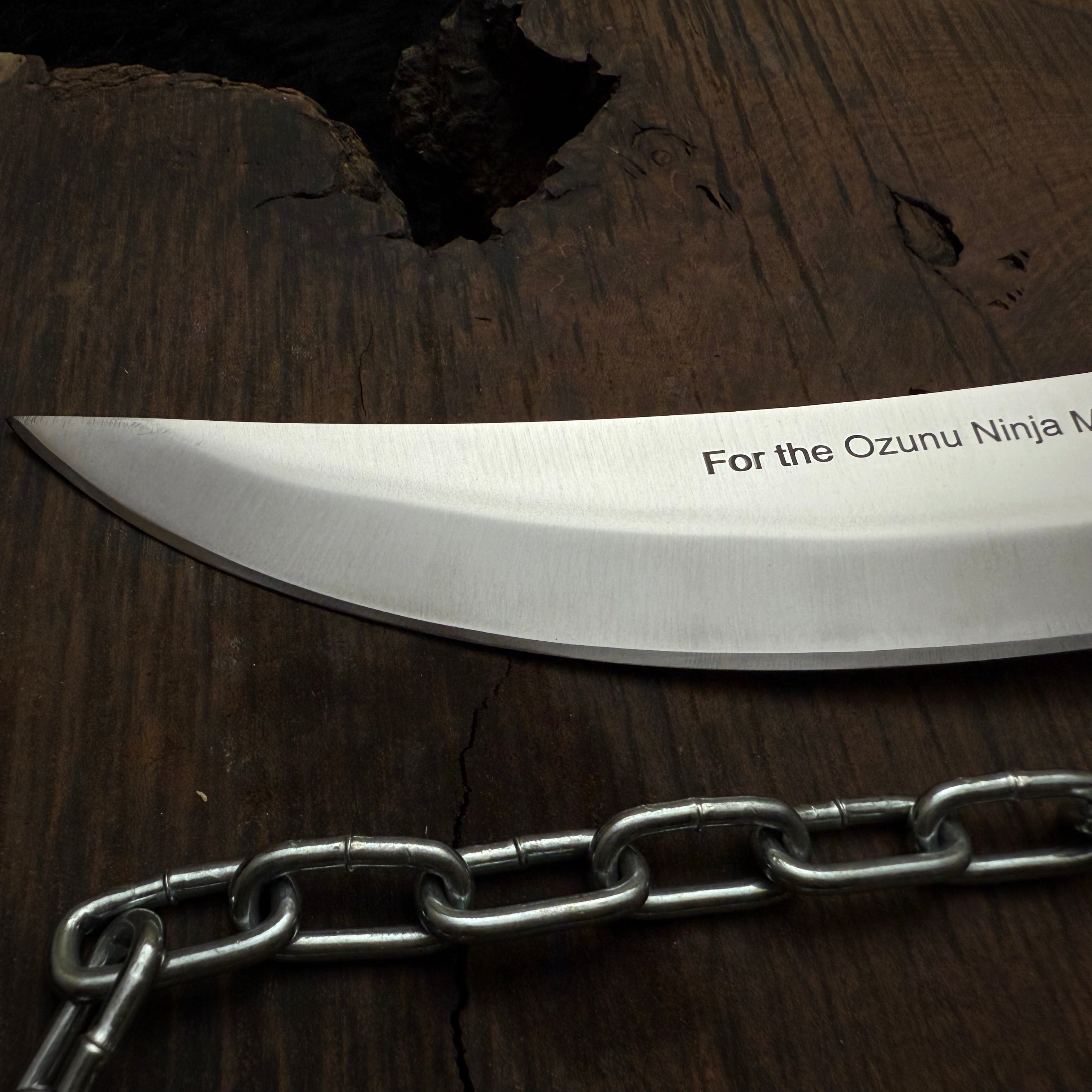 Custom Handmade Ninja Assassin Chained Knife With Leather Sheath