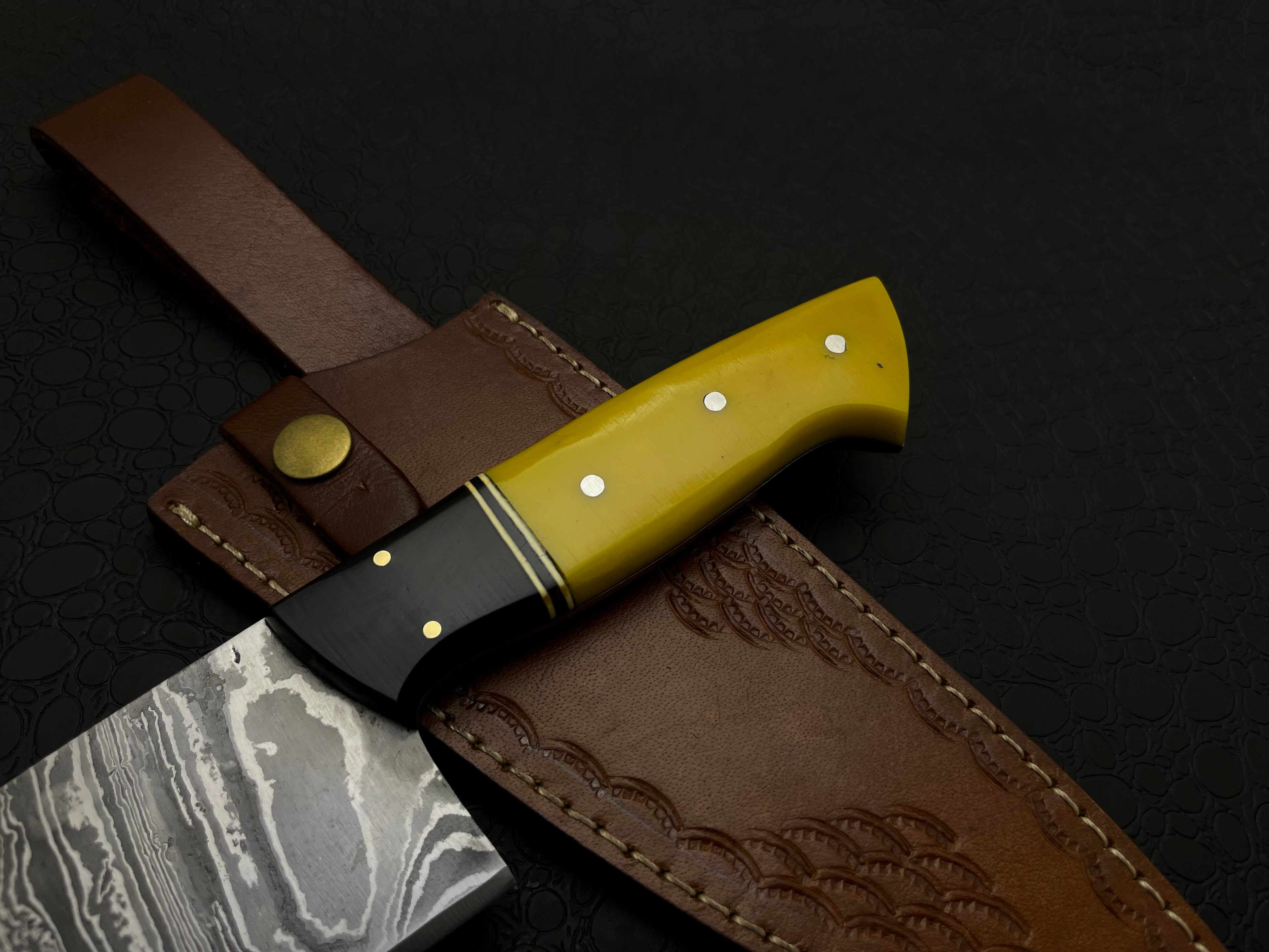 Custom Handmade Damascus Steel Chef Knife