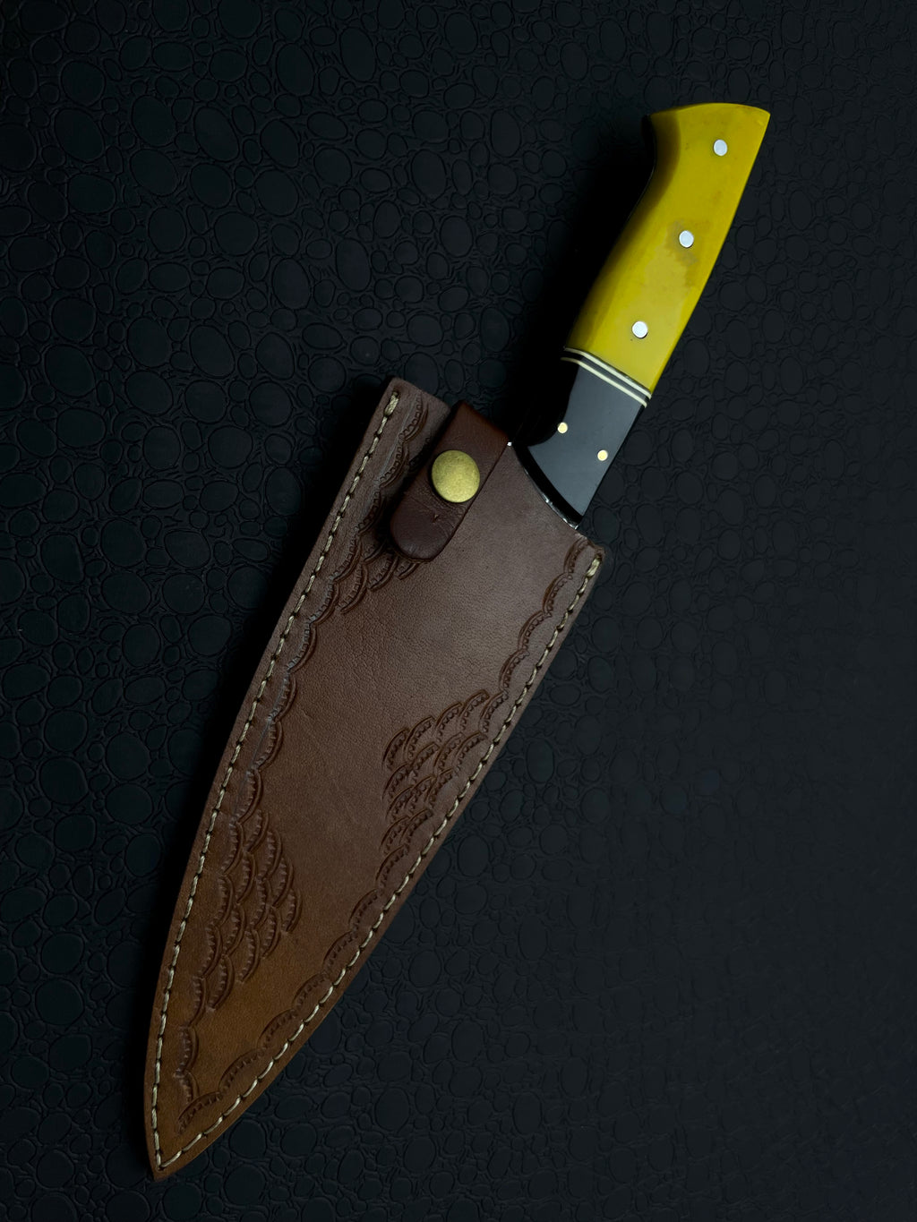 Custom Handmade Damascus Steel Chef Knife