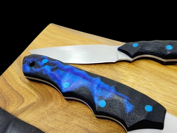 Handmade Premium Blue Carbon Steel Chef Set