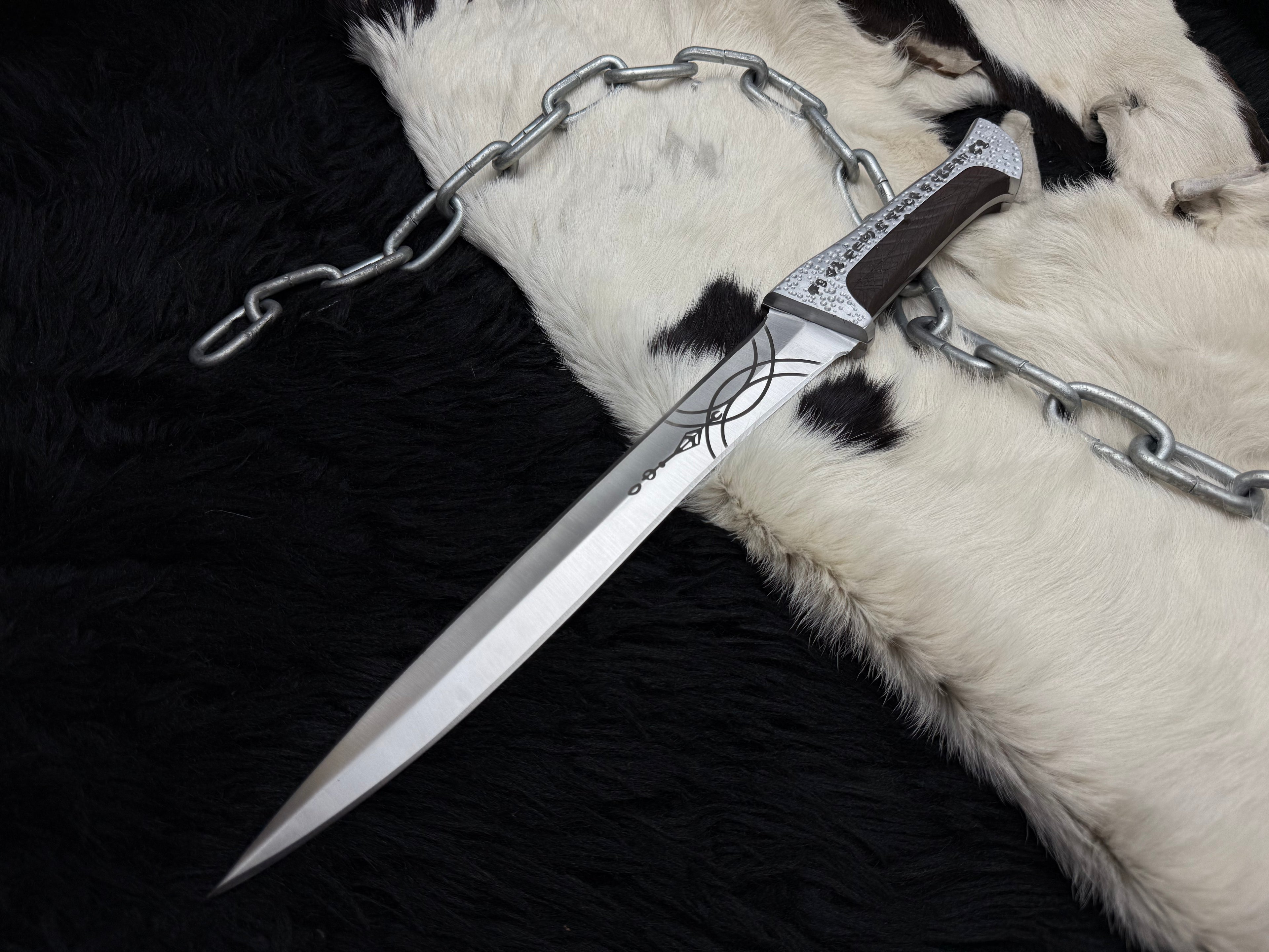 Handmade Dune Paul Atreides Crysknife with Leather Sheath | Dune 2 knifes | Dune cosplay | Dune movie collectibles