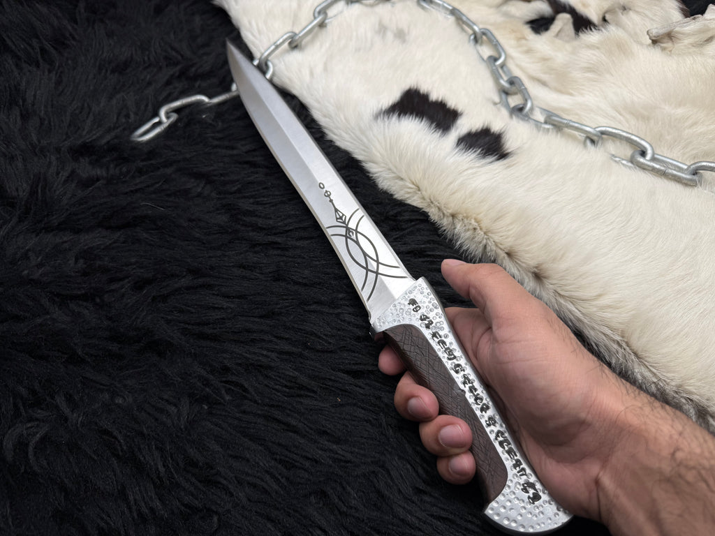 Handmade Dune Paul Atreides Crysknife with Leather Sheath | Dune 2 knifes | Dune cosplay | Dune movie collectibles