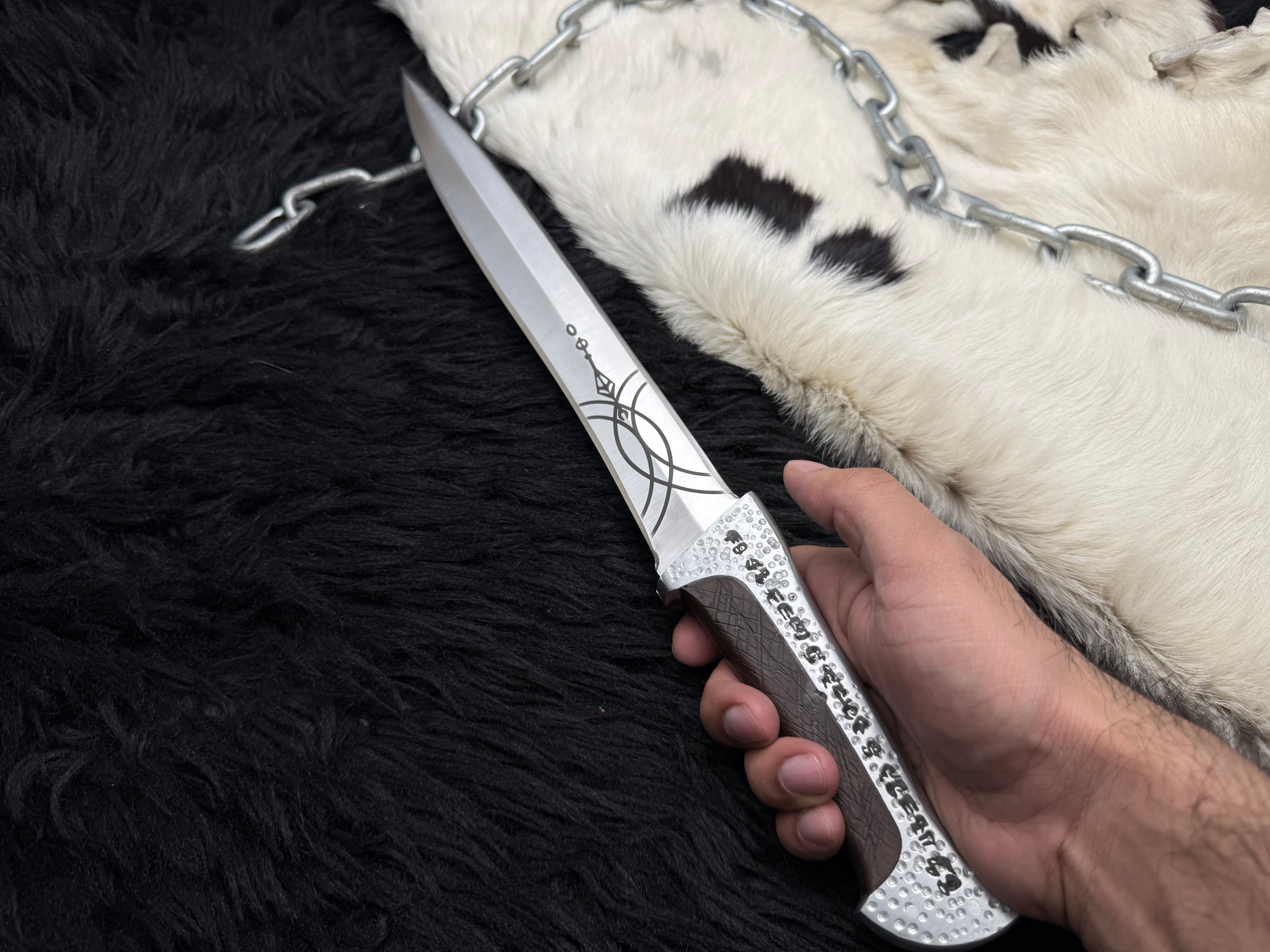 Handmade Dune Paul Atreides Crysknife with Leather Sheath | Dune 2 knifes | Dune cosplay | Dune movie collectibles