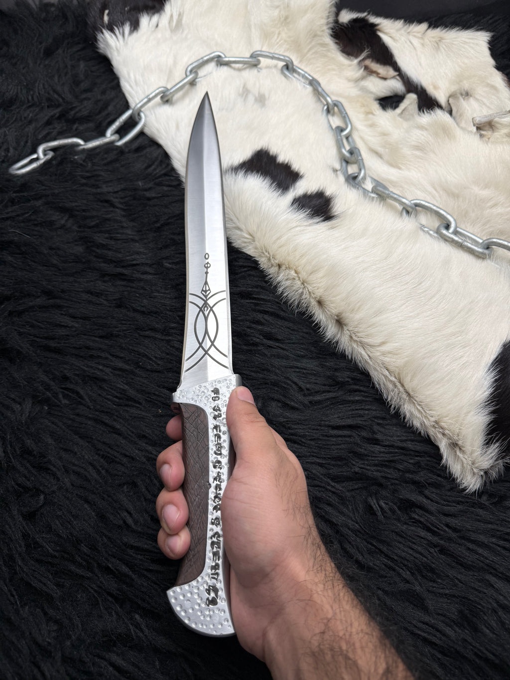Handmade Dune Paul Atreides Crysknife with Leather Sheath | Dune 2 knifes | Dune cosplay | Dune movie collectibles