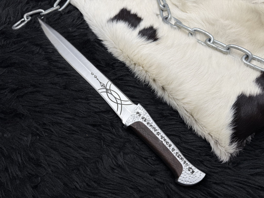 Handmade Dune Paul Atreides Crysknife with Leather Sheath | Dune 2 knifes | Dune cosplay | Dune movie collectibles