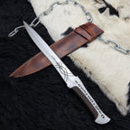 Handmade Dune Paul Atreides Crysknife with Leather Sheath | Dune 2 knifes | Dune cosplay | Dune movie collectibles