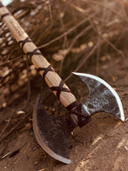 Handmade Double Headed Carbon Steel Axe with Ash Wood Shaft