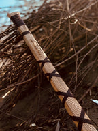 Handmade Double Headed Carbon Steel Axe with Ash Wood Shaft