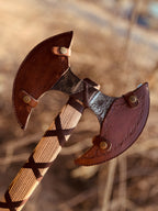 Handmade Double Headed Carbon Steel Axe with Ash Wood Shaft