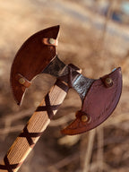 Handmade Double Headed Carbon Steel Axe with Ash Wood Shaft