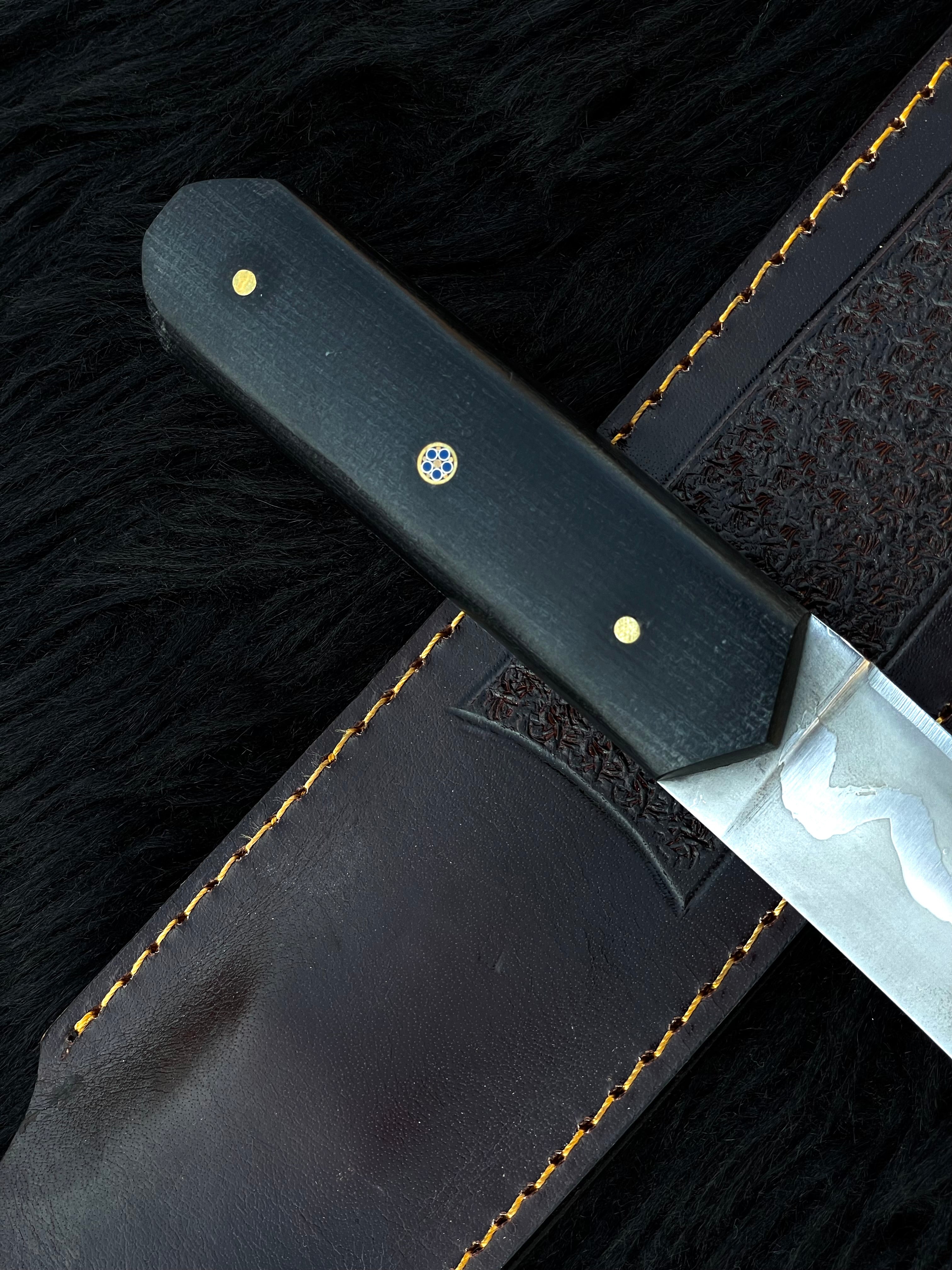 Handmade Premium Samurai Tanto with Leather Sheath