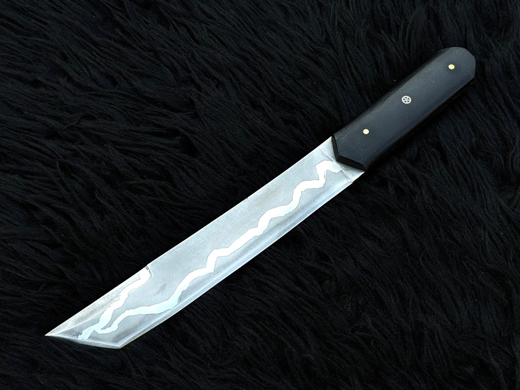 Handmade Premium Samurai Tanto with Leather Sheath