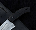 Exclusive Handmade Full Tang Hunting Knife with Leather Sheath