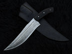Exclusive Handmade Full Tang Hunting Knife with Leather Sheath