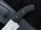 Exclusive Handmade Full Tang Hunting Knife with Leather Sheath