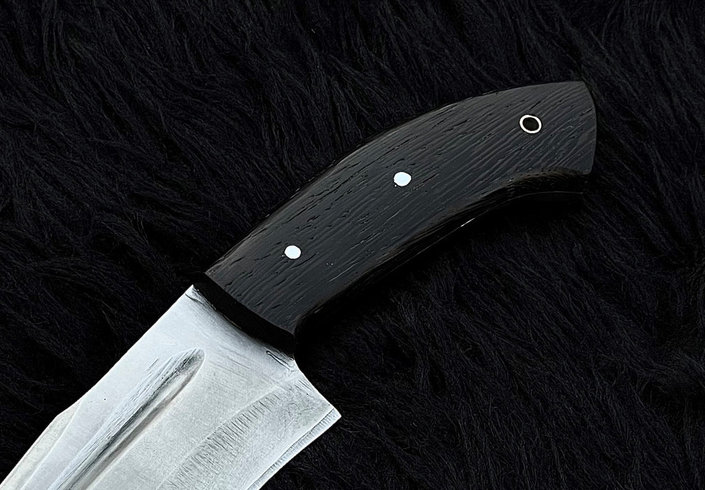 Exclusive Handmade Full Tang Hunting Knife with Leather Sheath