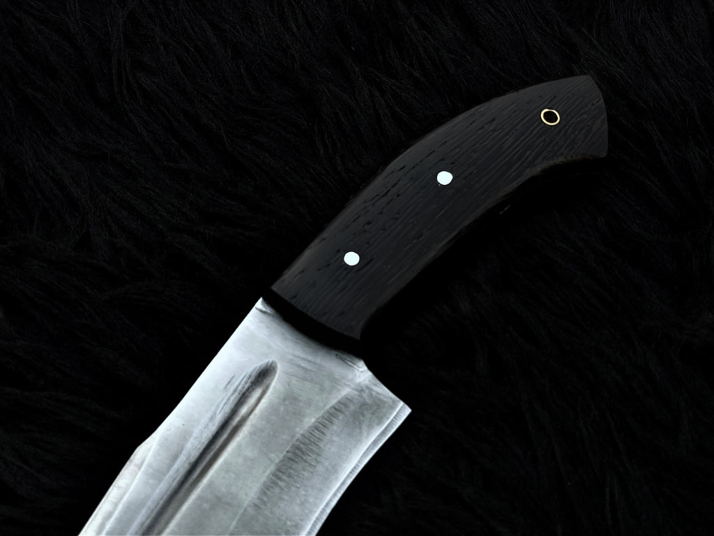 Exclusive Handmade Full Tang Hunting Knife with Leather Sheath