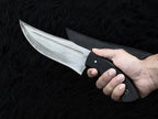 Exclusive Handmade Full Tang Hunting Knife with Leather Sheath
