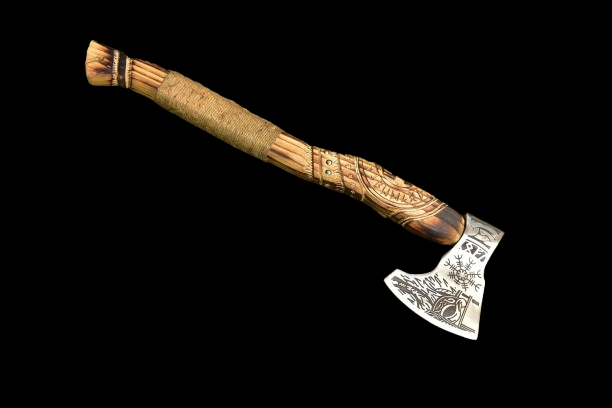 Handmade Forged Carbon Steel Norse Viking Axe