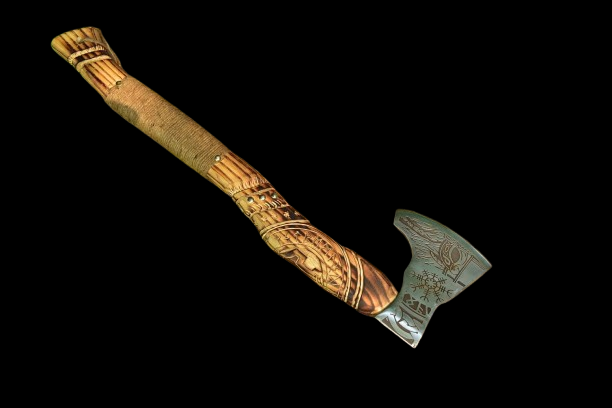 Handmade Forged Carbon Steel Norse Viking Axe