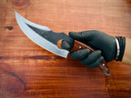 Handmade Custom Chef-Hole Knife with Leather Sheath