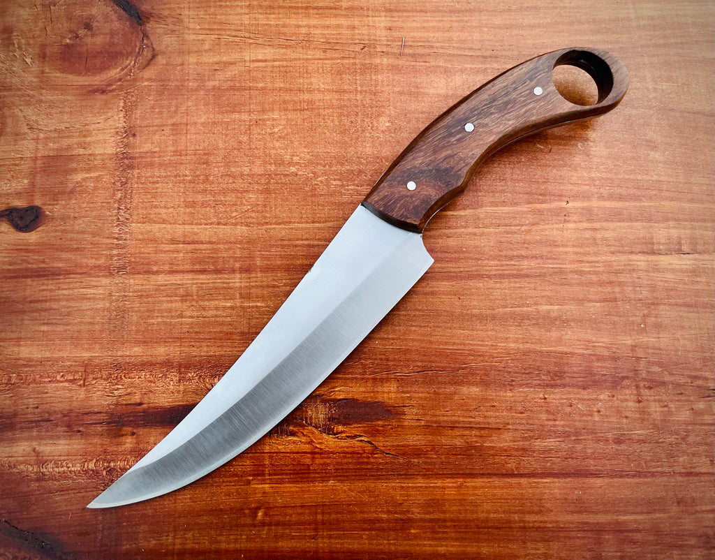 Custom Handmade Chef Fillet Knife with Leather Sheath