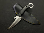 Handmade Karambit Knife with Leather Sheath