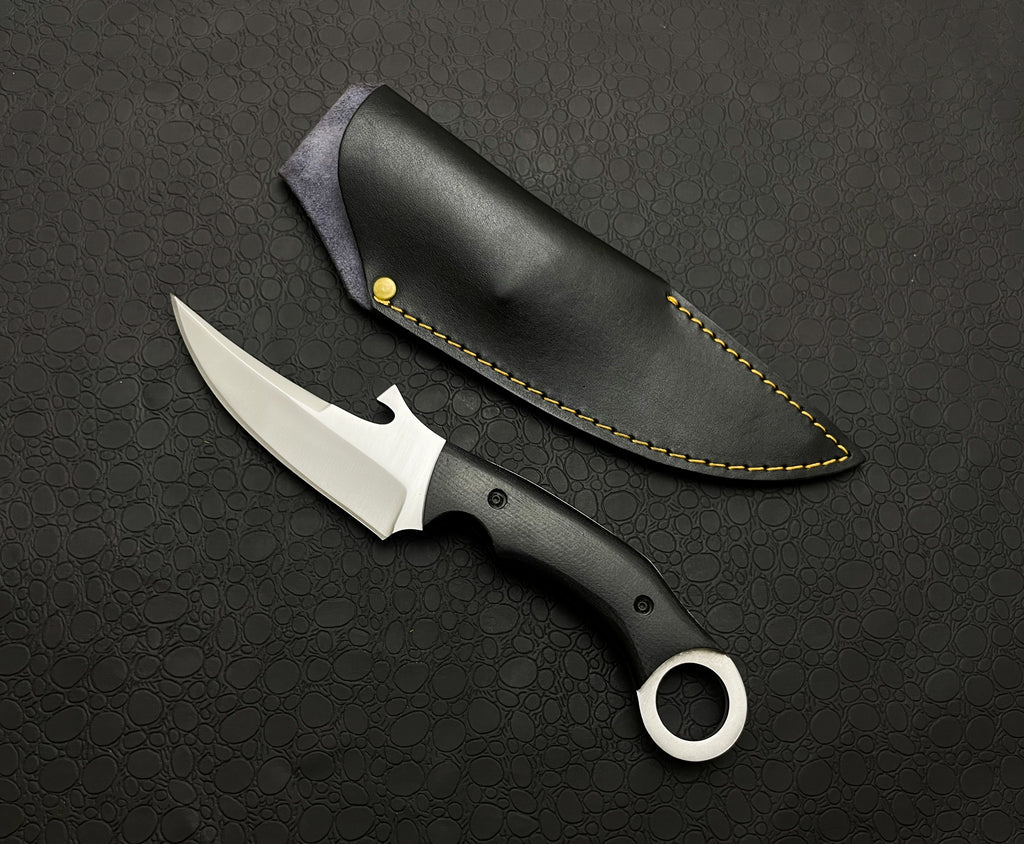 Handmade Karambit Knife with Leather Sheath