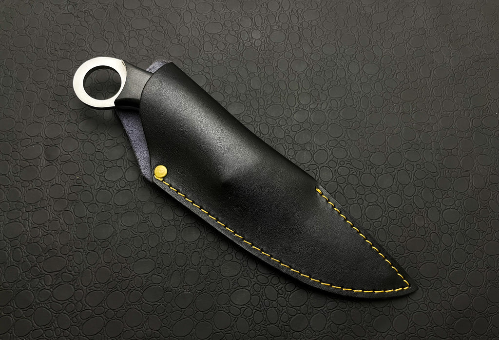 Handmade Karambit Knife with Leather Sheath