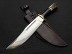 Custom Handmade High Polish Bowie Knife with Antler Handle
